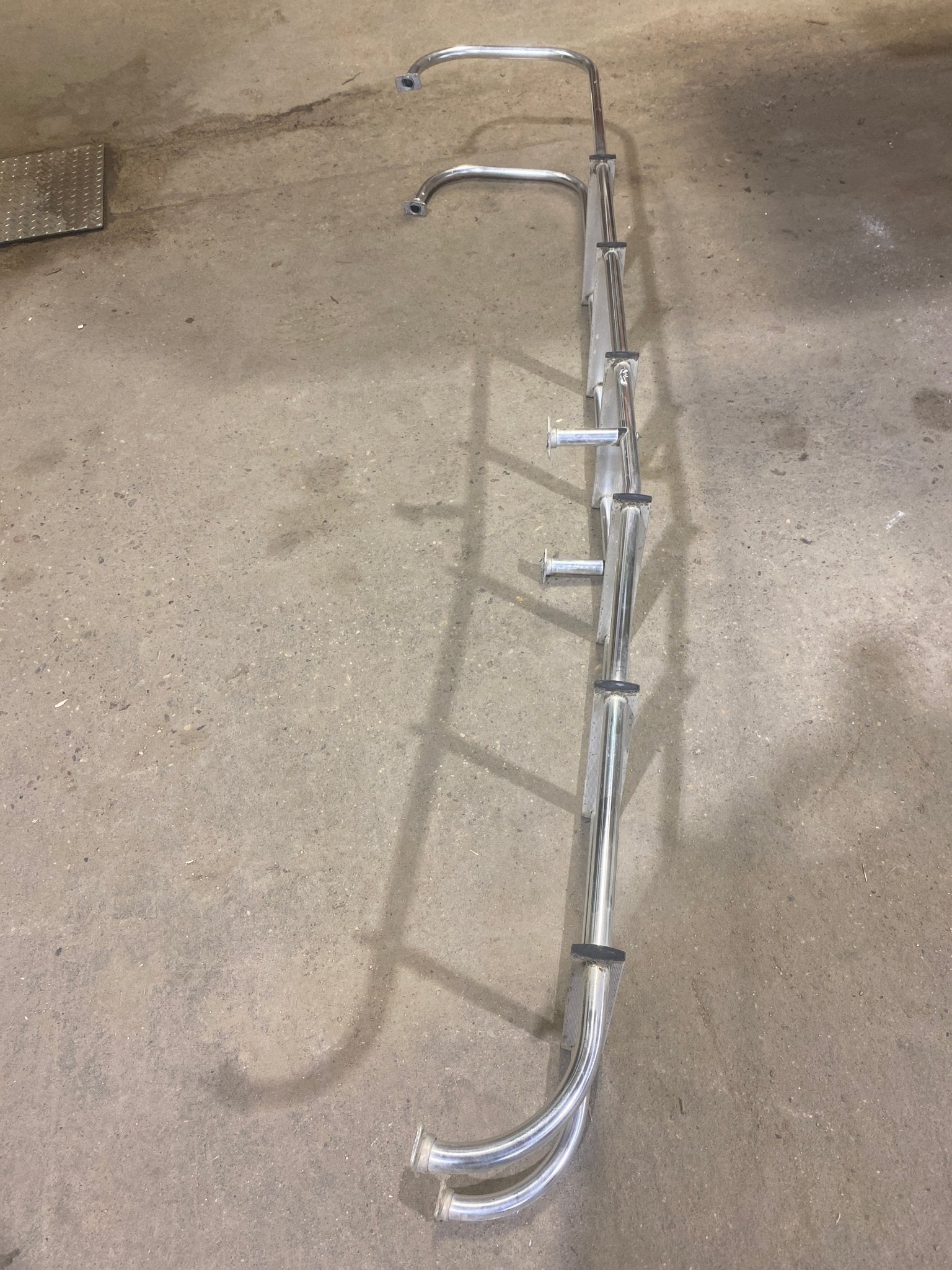 Used RV Exterior Ladder - Aluminum - 88" H x 12 1/2" W - Young Farts RV Parts