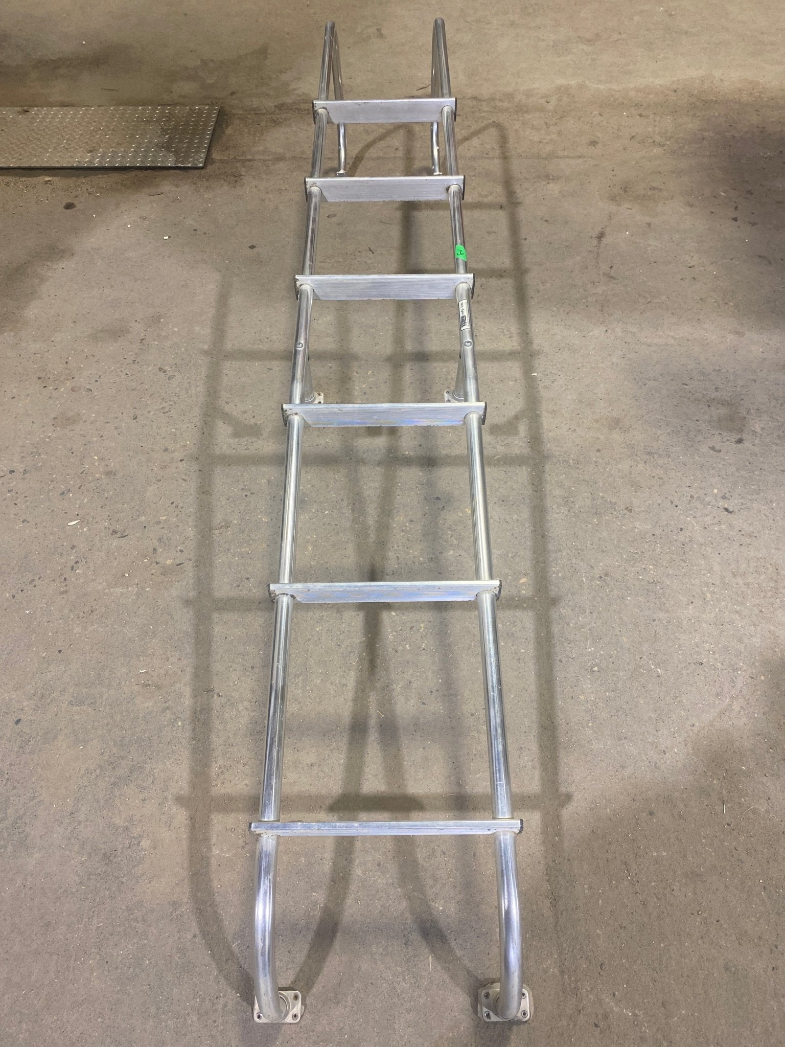 Used RV Exterior Ladder - Aluminum - 88" H x 12 1/2" W - Young Farts RV Parts