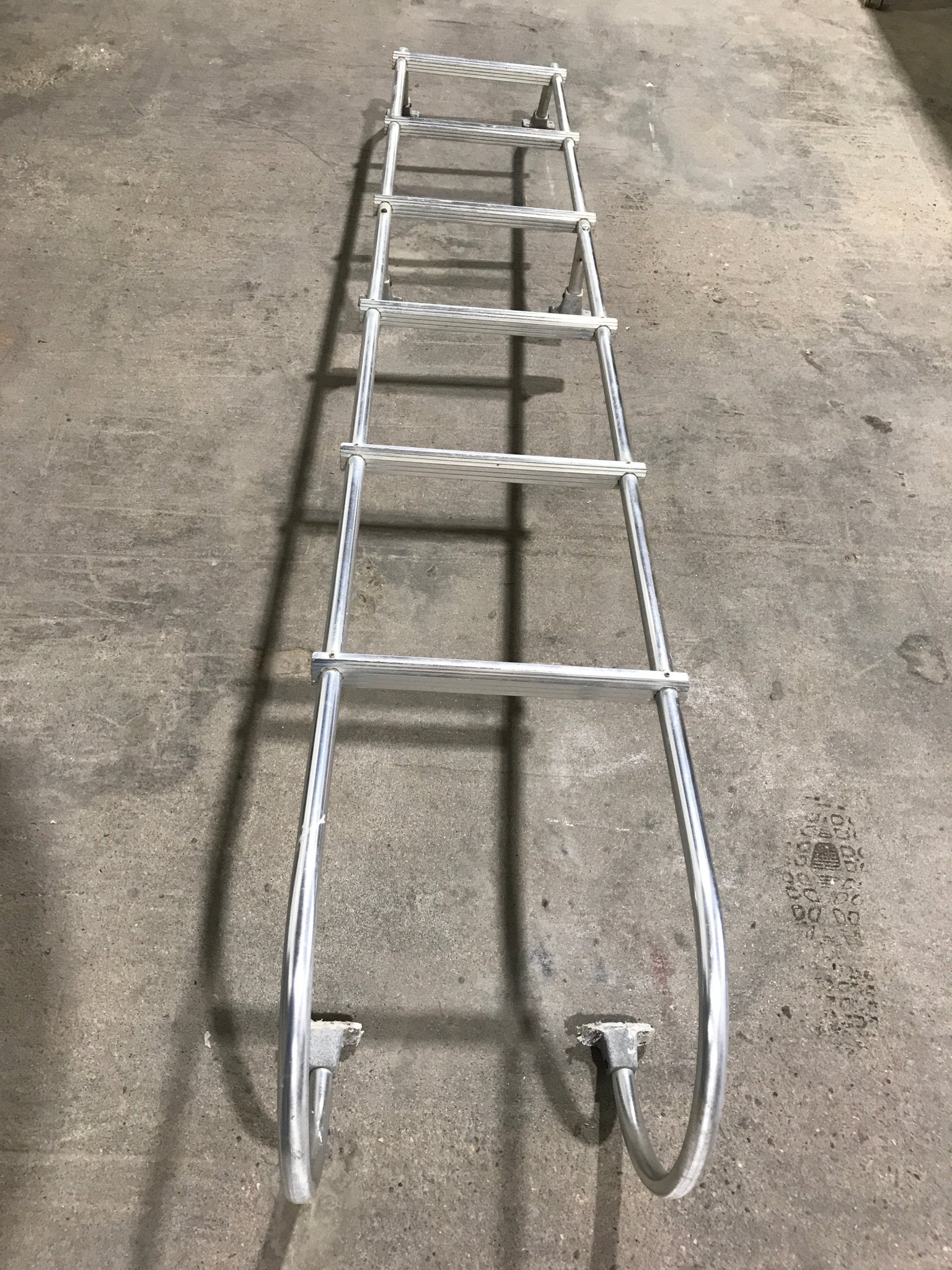 Used RV Exterior Ladder - Aluminum - 88" H x 14" W - Young Farts RV Parts