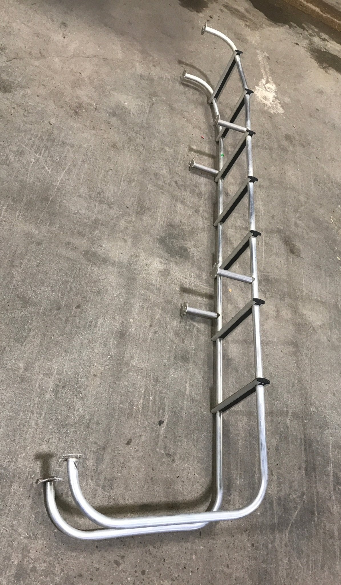 Used RV Exterior Ladder - Aluminum - 94" H x 13 1/4" W - Young Farts RV Parts