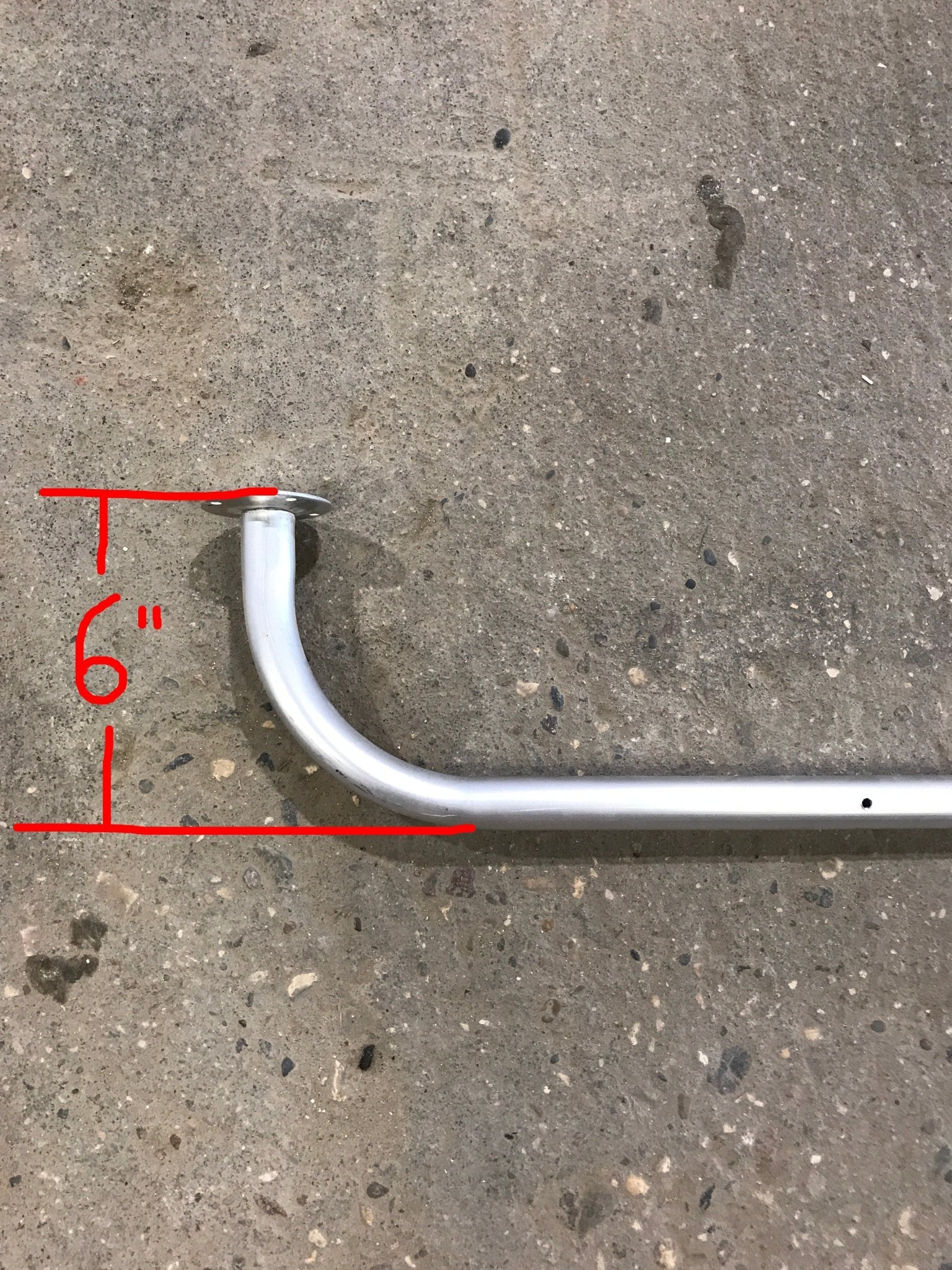 Used RV Exterior Ladder Rail - Aluminum - 109" H - Young Farts RV Parts