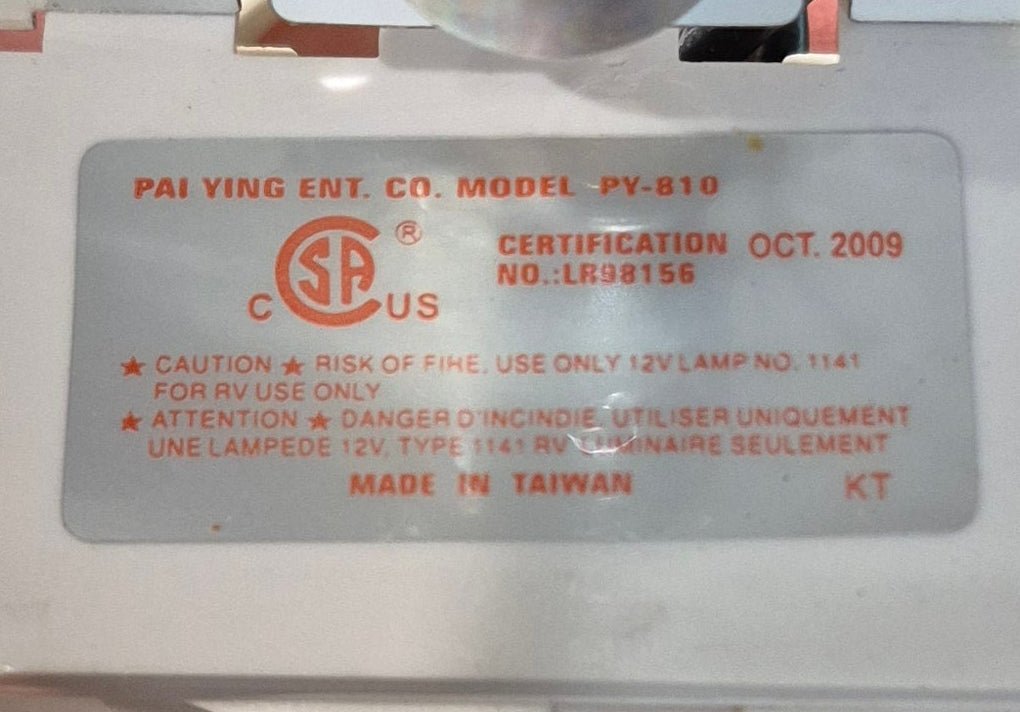 Used RV Interior Light Fixture *DOUBLE* - Young Farts RV Parts