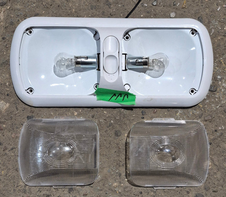 Used RV Interior Light Fixture *DOUBLE* - Young Farts RV Parts