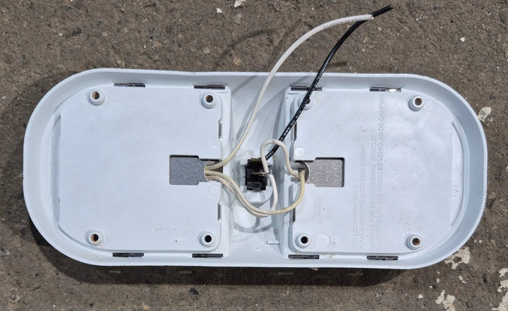 Used RV Interior Light Fixture, Double, Has Switch - Young Farts RV Parts