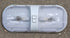 Used RV Interior Light Fixture, Double, Has Switch - Young Farts RV Parts