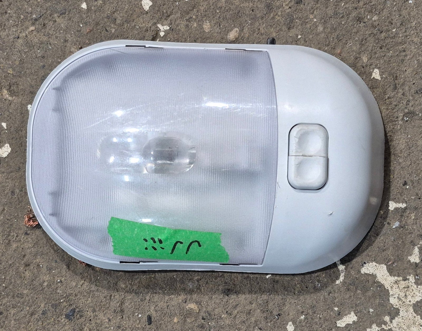 Used RV Interior Light Fixture, Single, Has Switch - Young Farts RV Parts