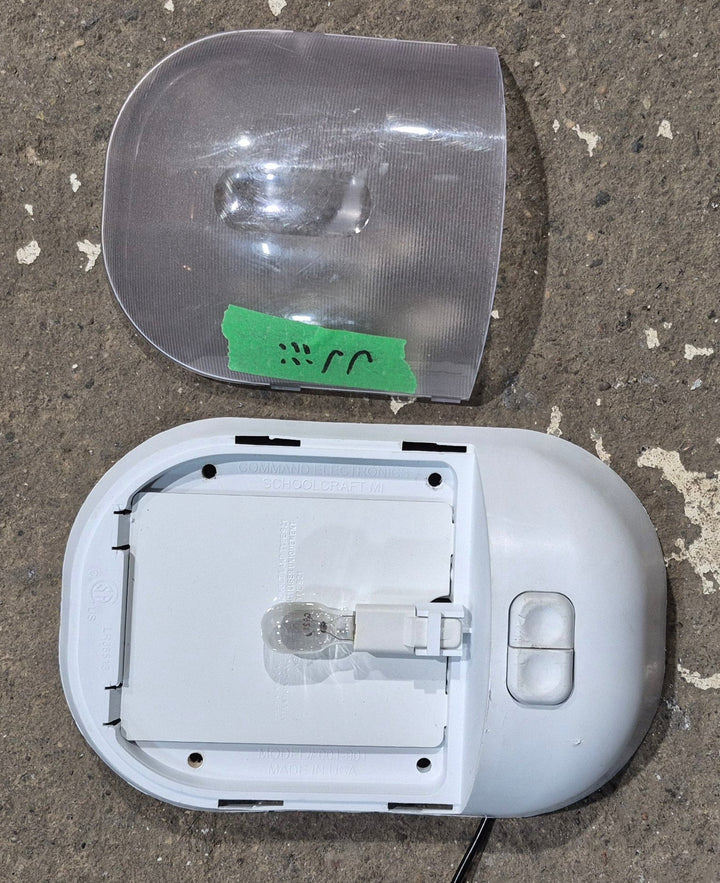 Used RV Interior Light Fixture, Single, Has Switch - Young Farts RV Parts