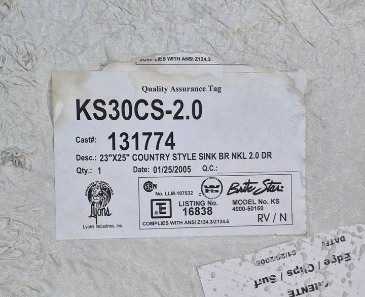 Used RV Kitchen Sink 24 3/4” W x 19 1/2” L x 7” D - Young Farts RV Parts