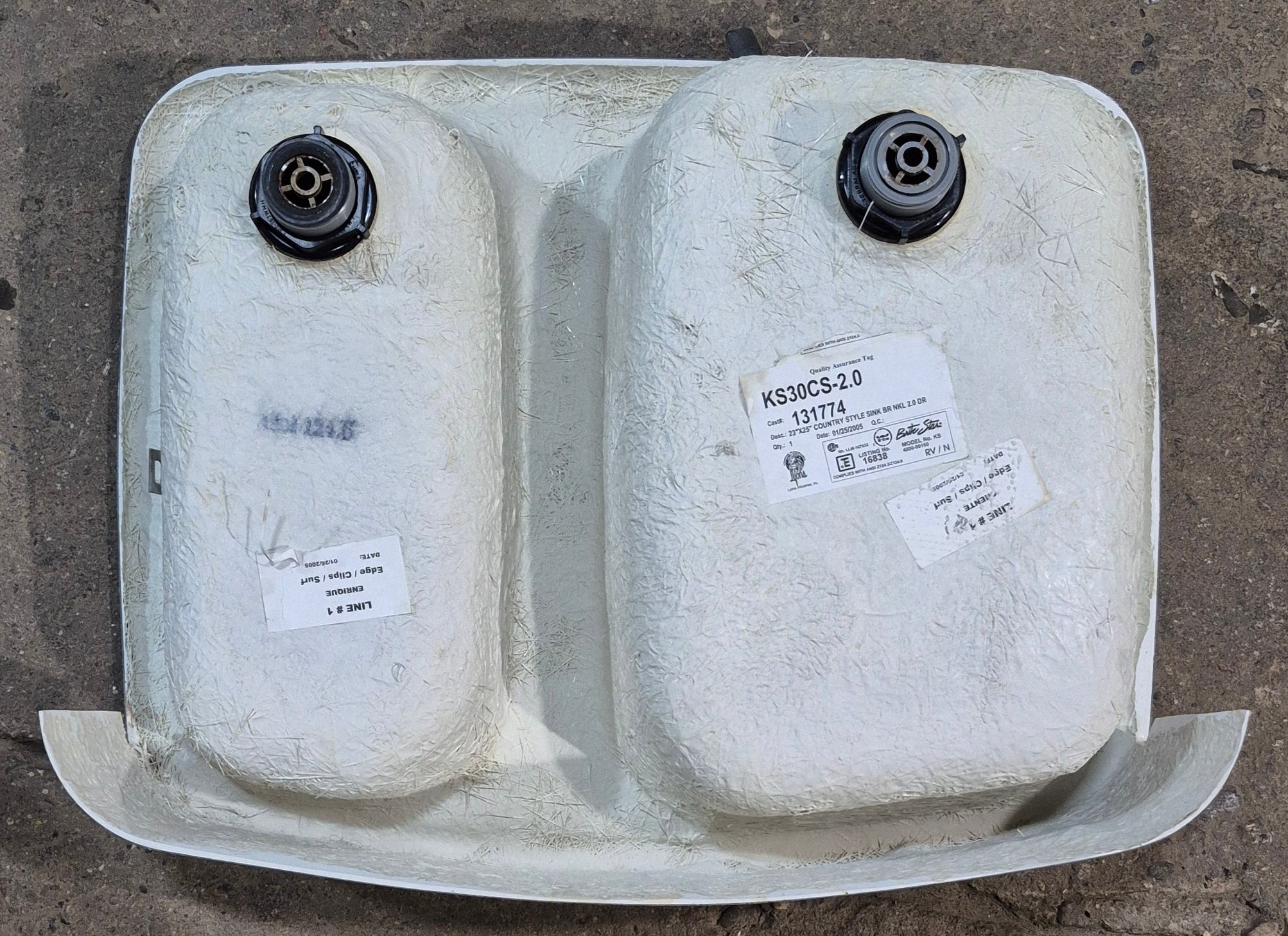 Used RV Kitchen Sink 24 3/4” W x 19 1/2” L x 7” D - Young Farts RV Parts