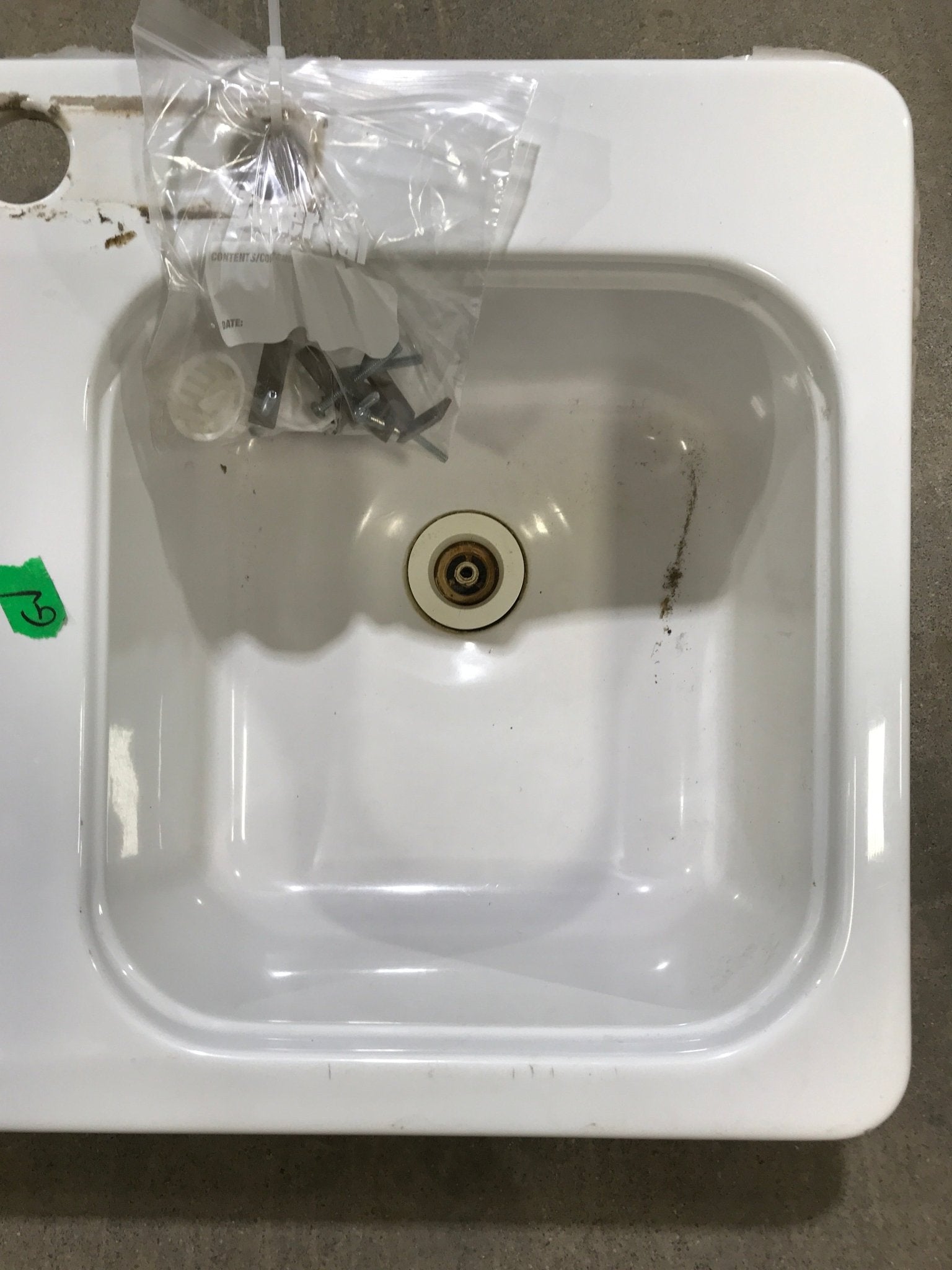 Used RV Kitchen Sink 28 3/4” L X 17 1/2” W - Young Farts RV Parts