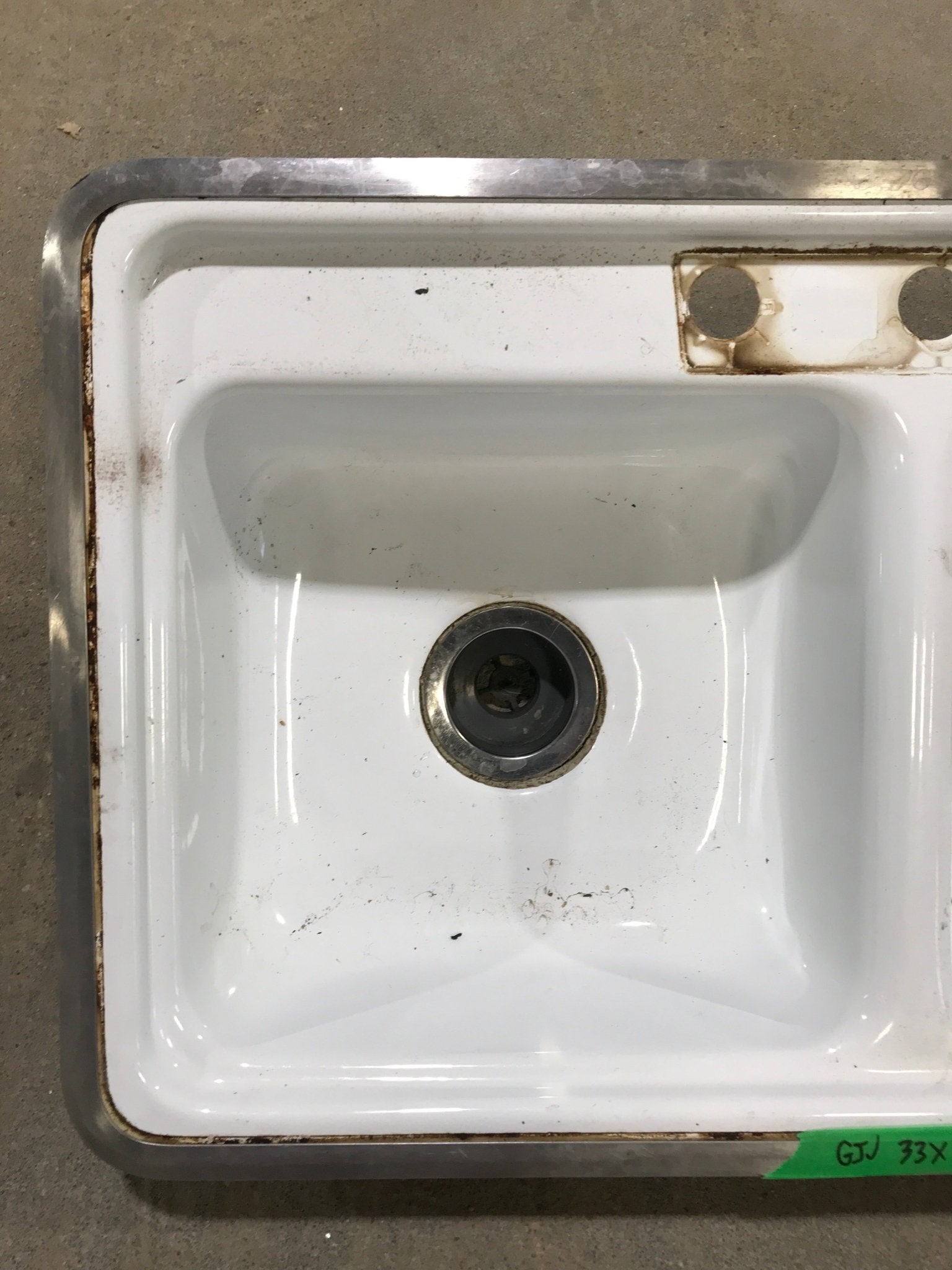 Used RV Kitchen Sink 33” W X 19” L - Young Farts RV Parts