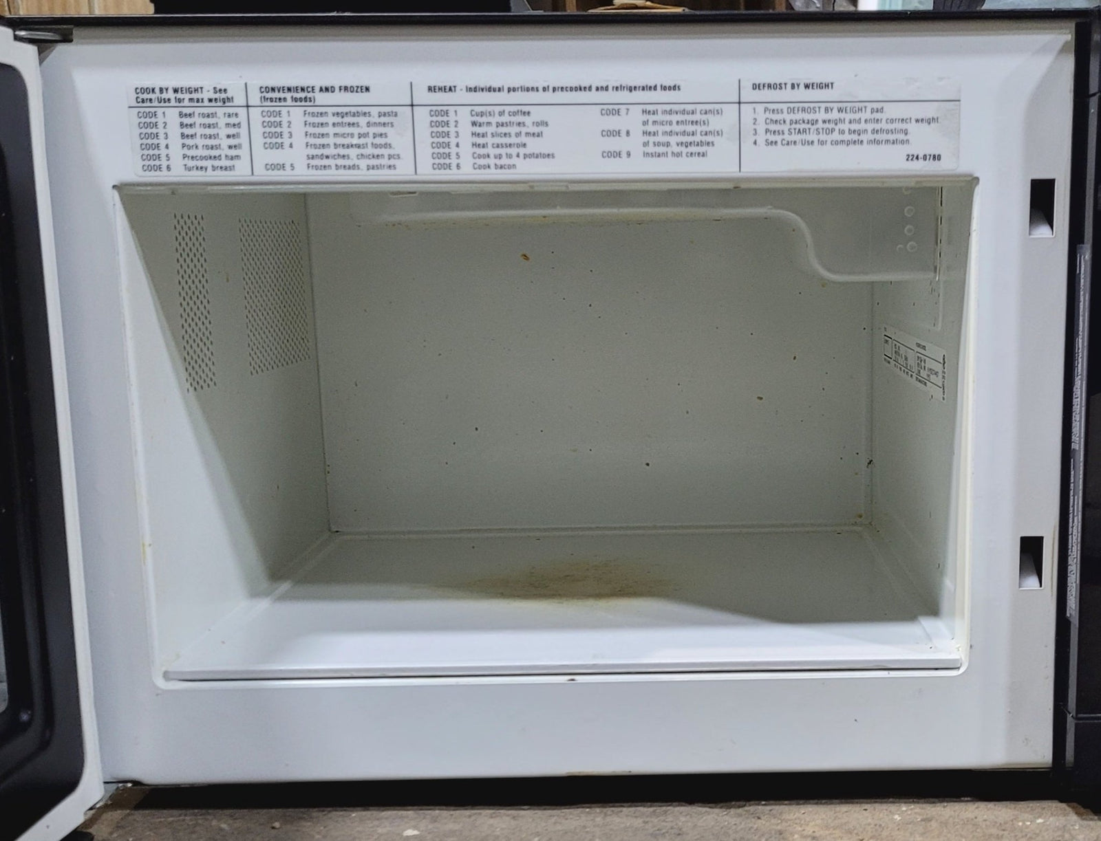 Used RV Microwave Magic Chef 20 3/8