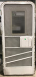 Used RV Radius Corner Entry Door 29 1/2" W x 70" H - Young Farts RV Parts