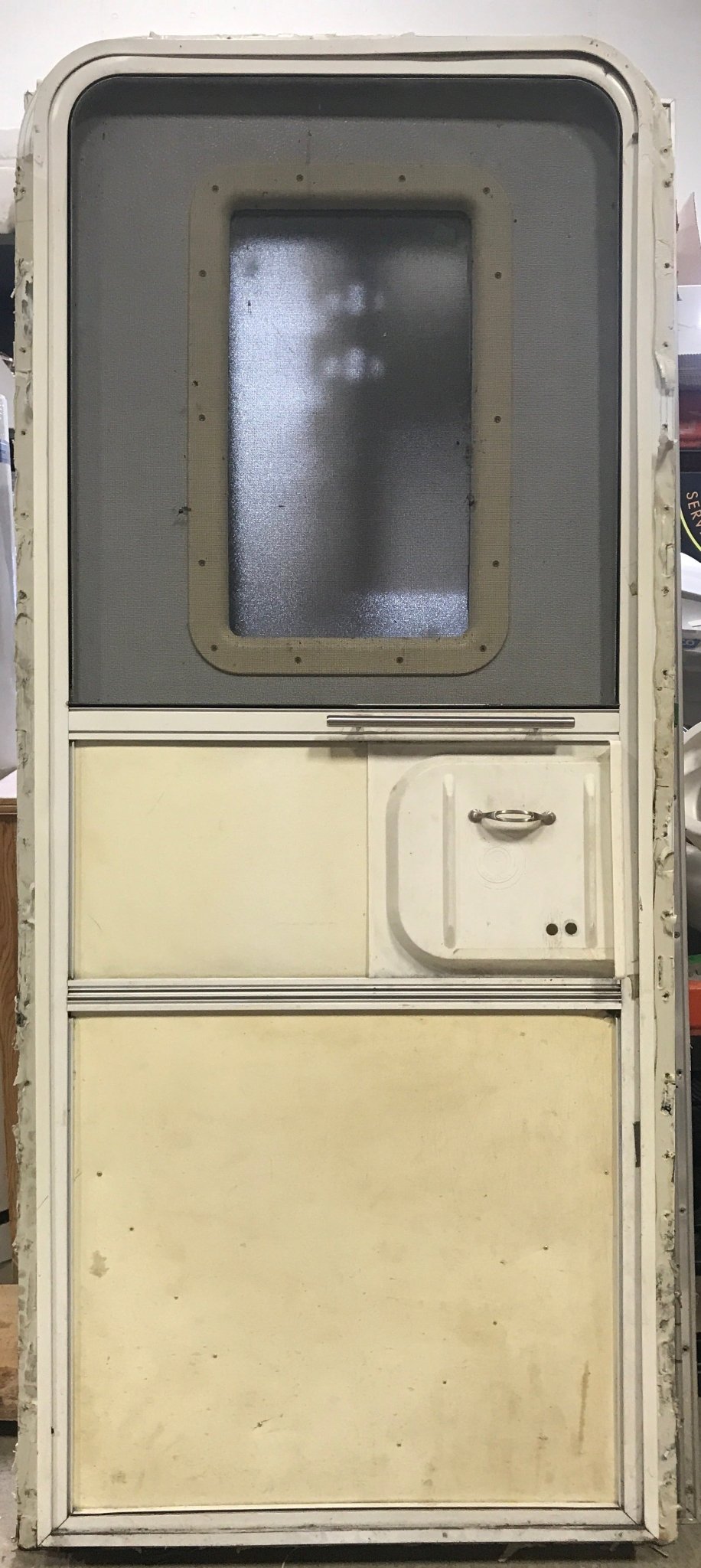 Used RV Radius Corner Entry Door 29 1/2