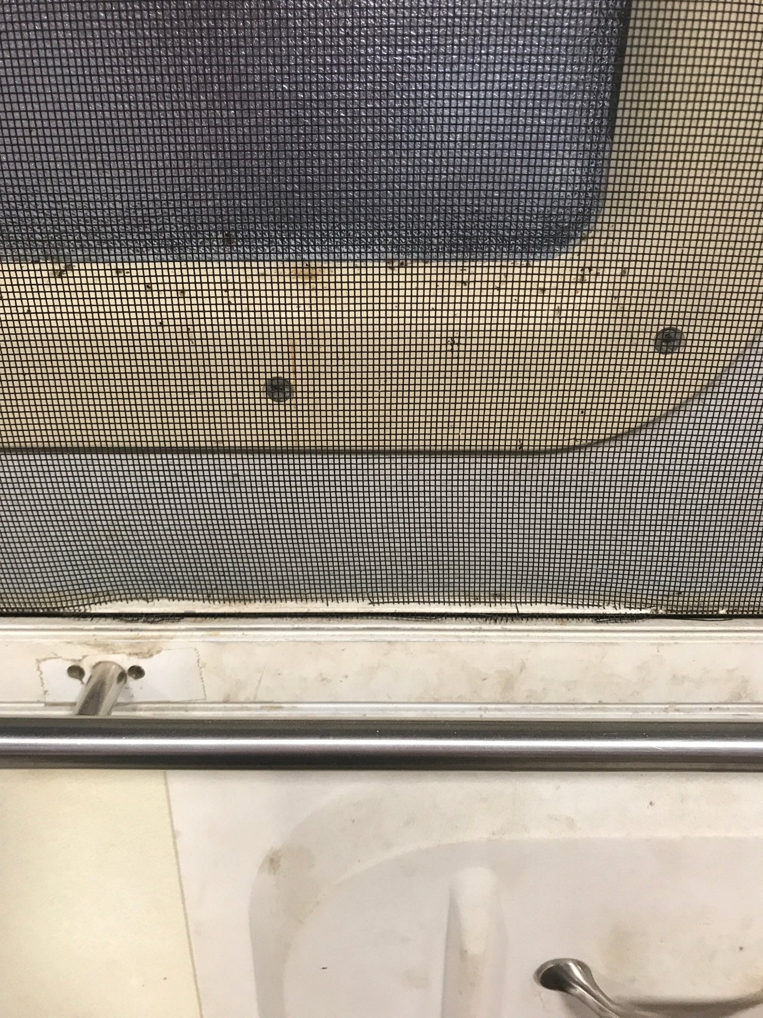 Used RV Radius Corner Entry Door 29 1/2