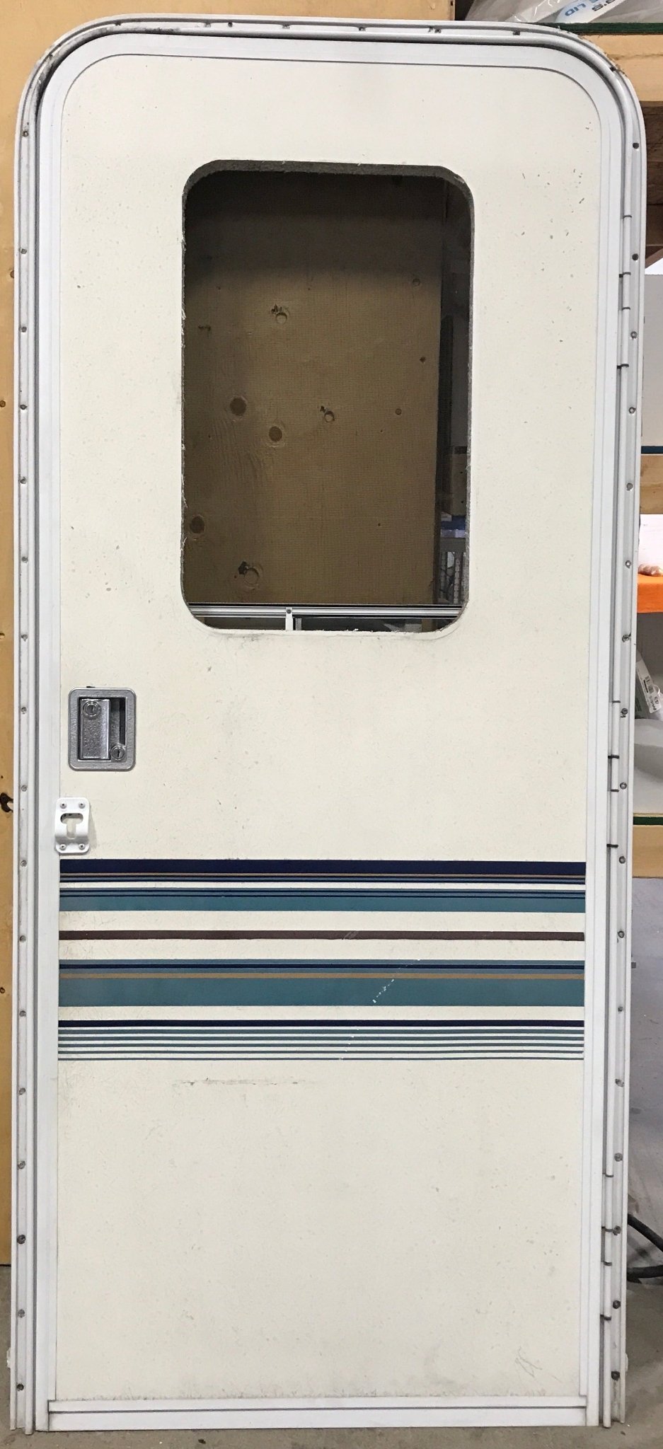 Used RV Radius Corner Entry Door 29 1/2