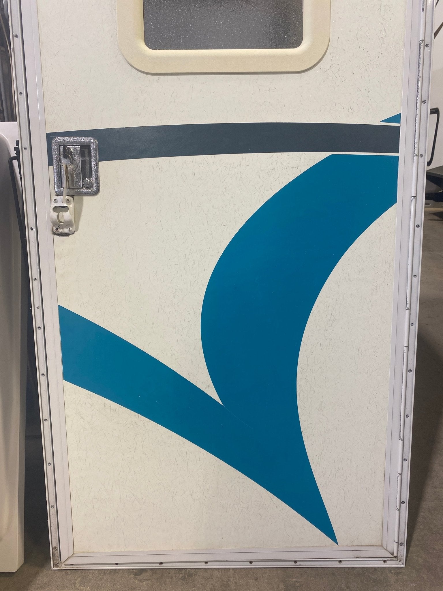 Used RV Radius Corner Entry Door 29 1/2