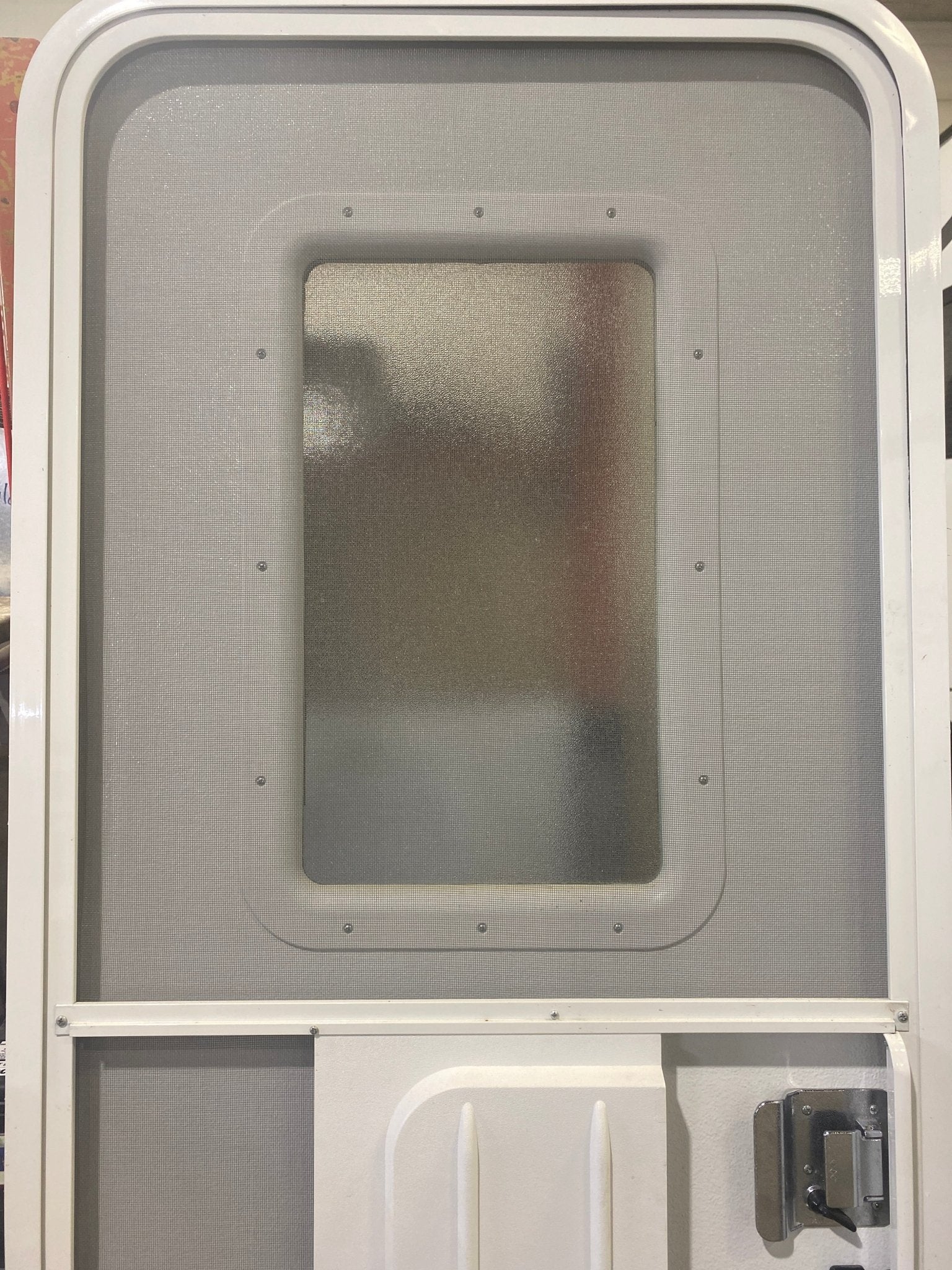 Used RV Radius Corner Entry Door 29 1/2