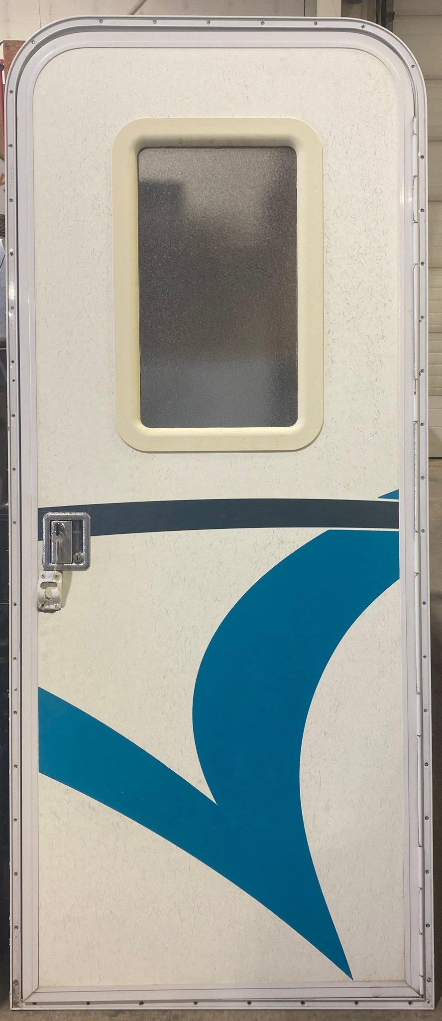 Used RV Radius Corner Entry Door 29 1/2