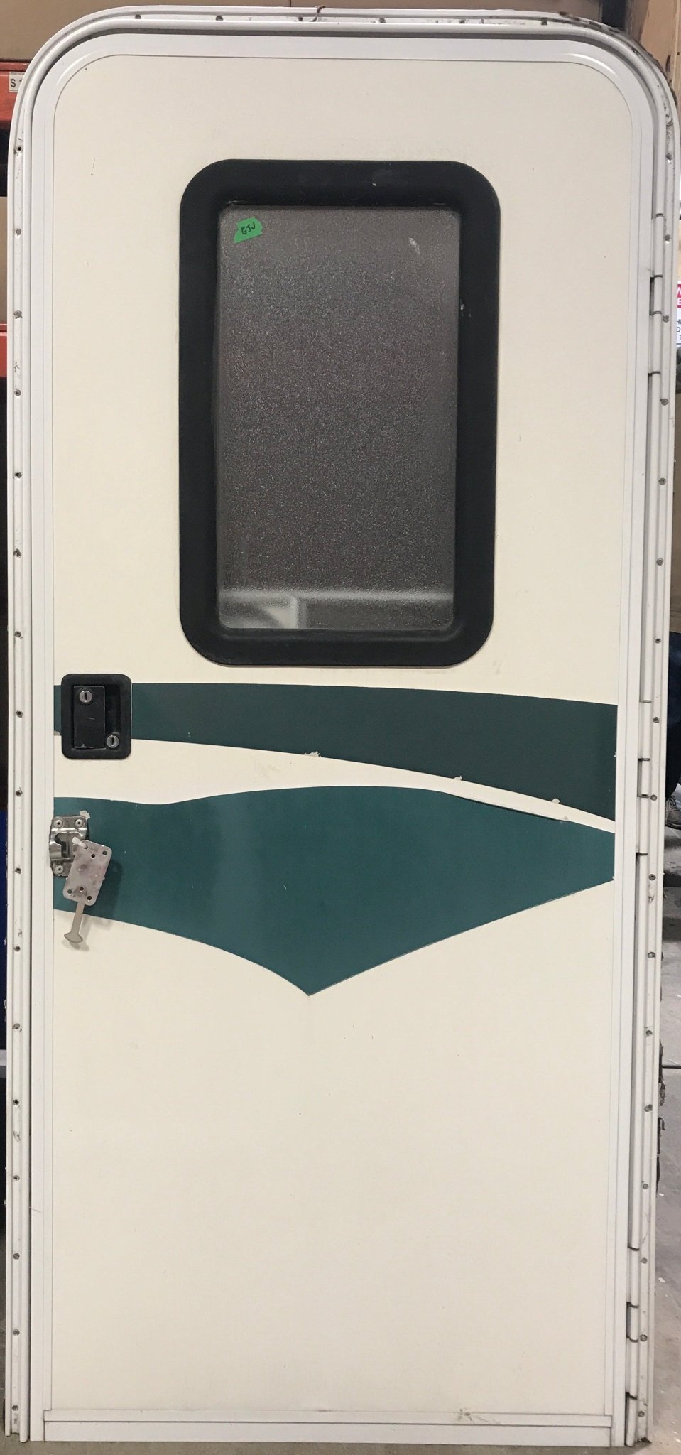 Used RV Radius Corner Entry Door 30" W x 70" H - Young Farts RV Parts