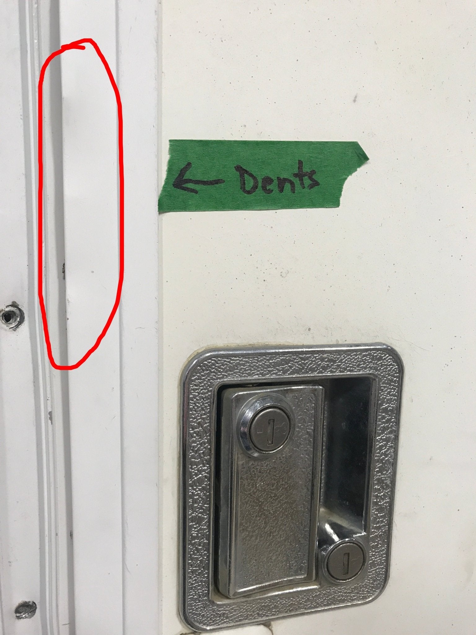 Used RV Radius Corner Entry Door 30