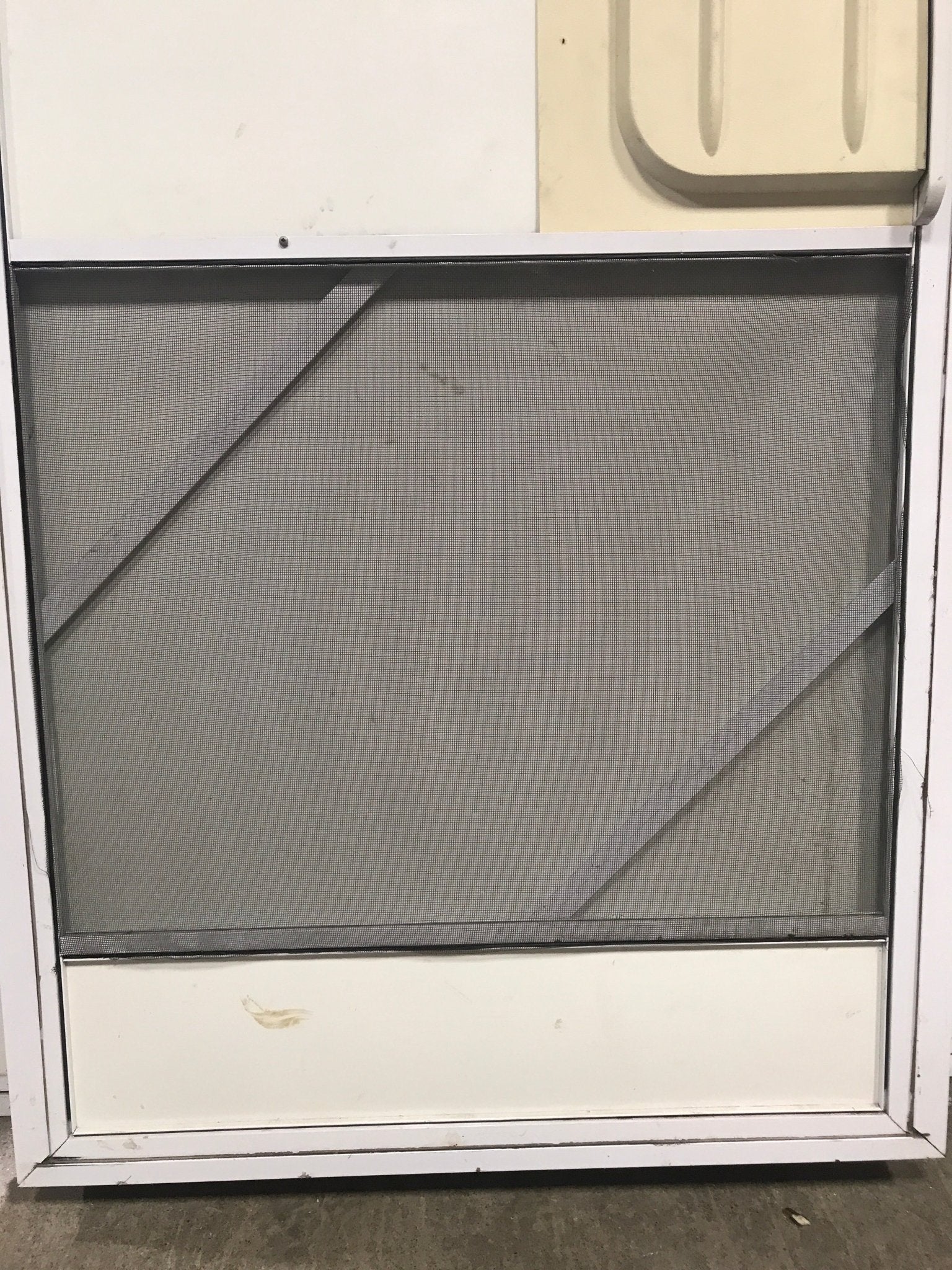 Used RV Radius Corner Entry Door 30" W x 72" H - Young Farts RV Parts