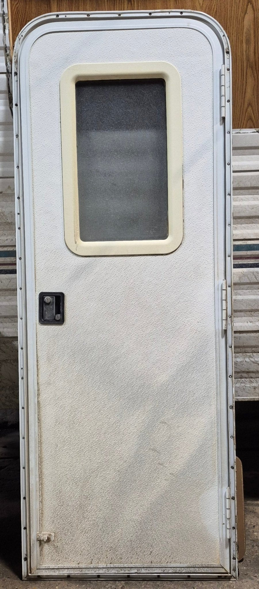 Used RV Radius Entry Door 25 1/2" x 71 3/8" - Young Farts RV Parts