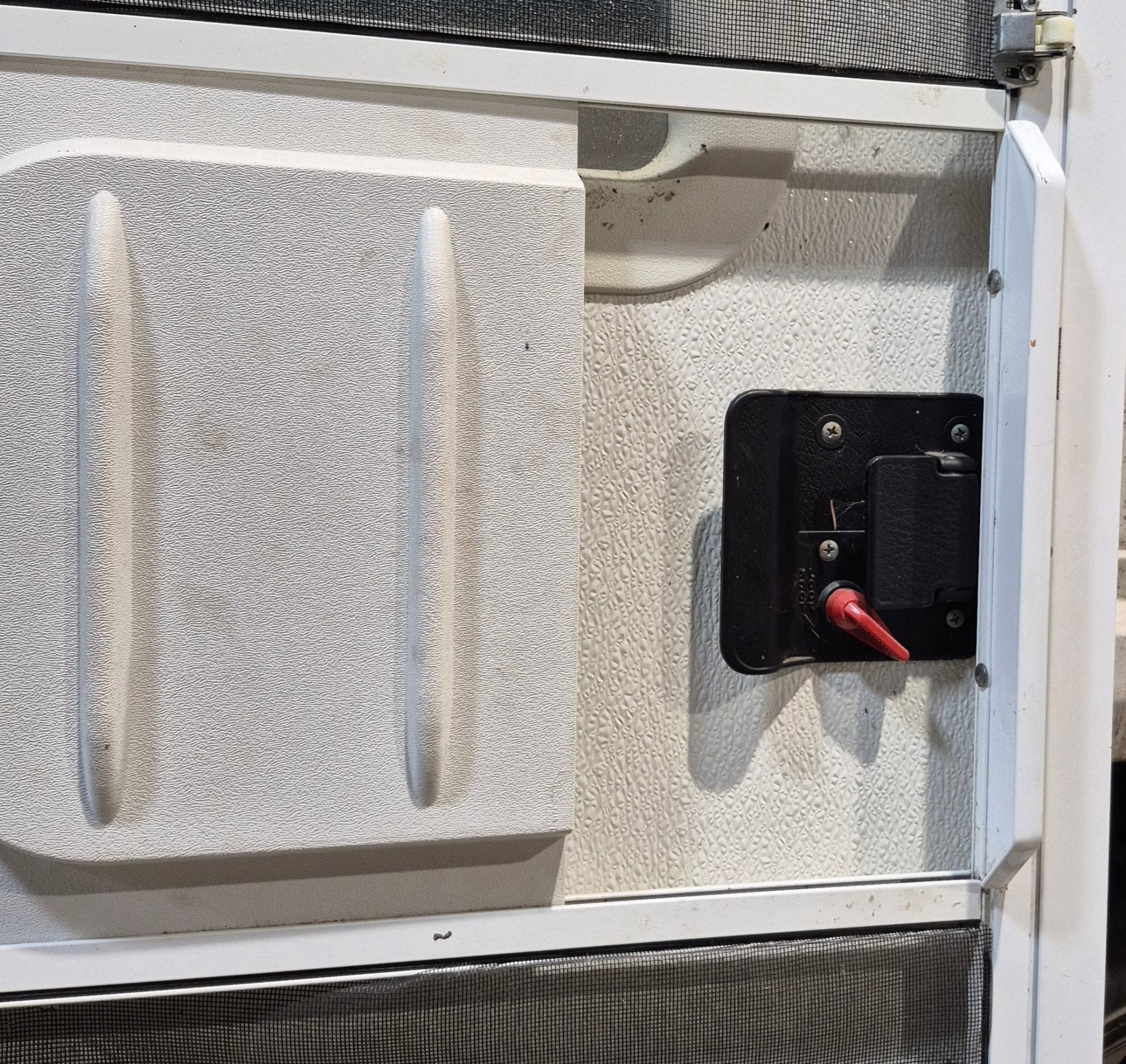 Used RV Radius Entry Door 25 3/4" W x 67 3/4" H - Young Farts RV Parts