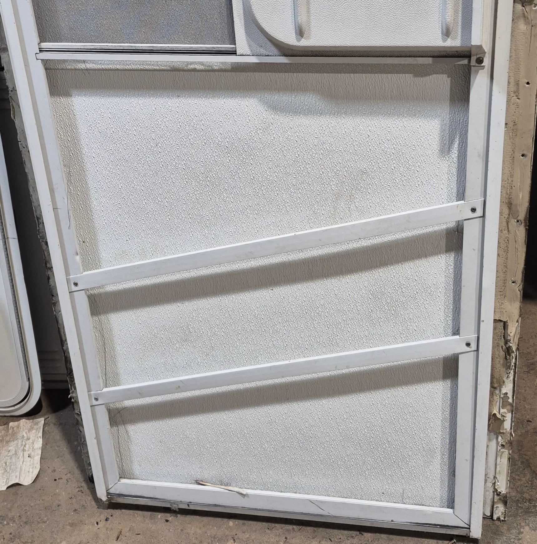 Used RV Radius Entry Door 25 5/8" W x 71 7/8" H - Young Farts RV Parts