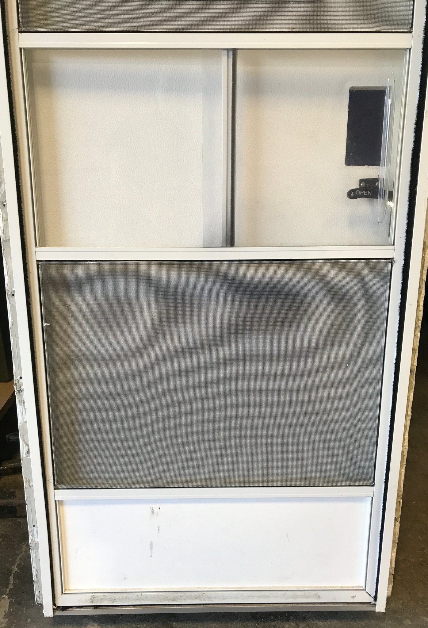 Used RV Radius Entry Door 25 5/8" x 71 1/2" - Young Farts RV Parts