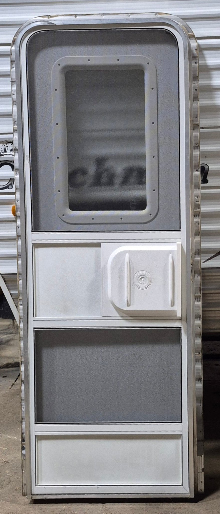 Used RV Radius Entry Door 25 5/8" x 71 1/2" - Young Farts RV Parts