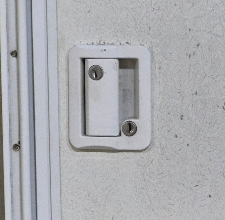 Used RV Radius Entry Door 25 7/8" W x 70" H - Young Farts RV Parts