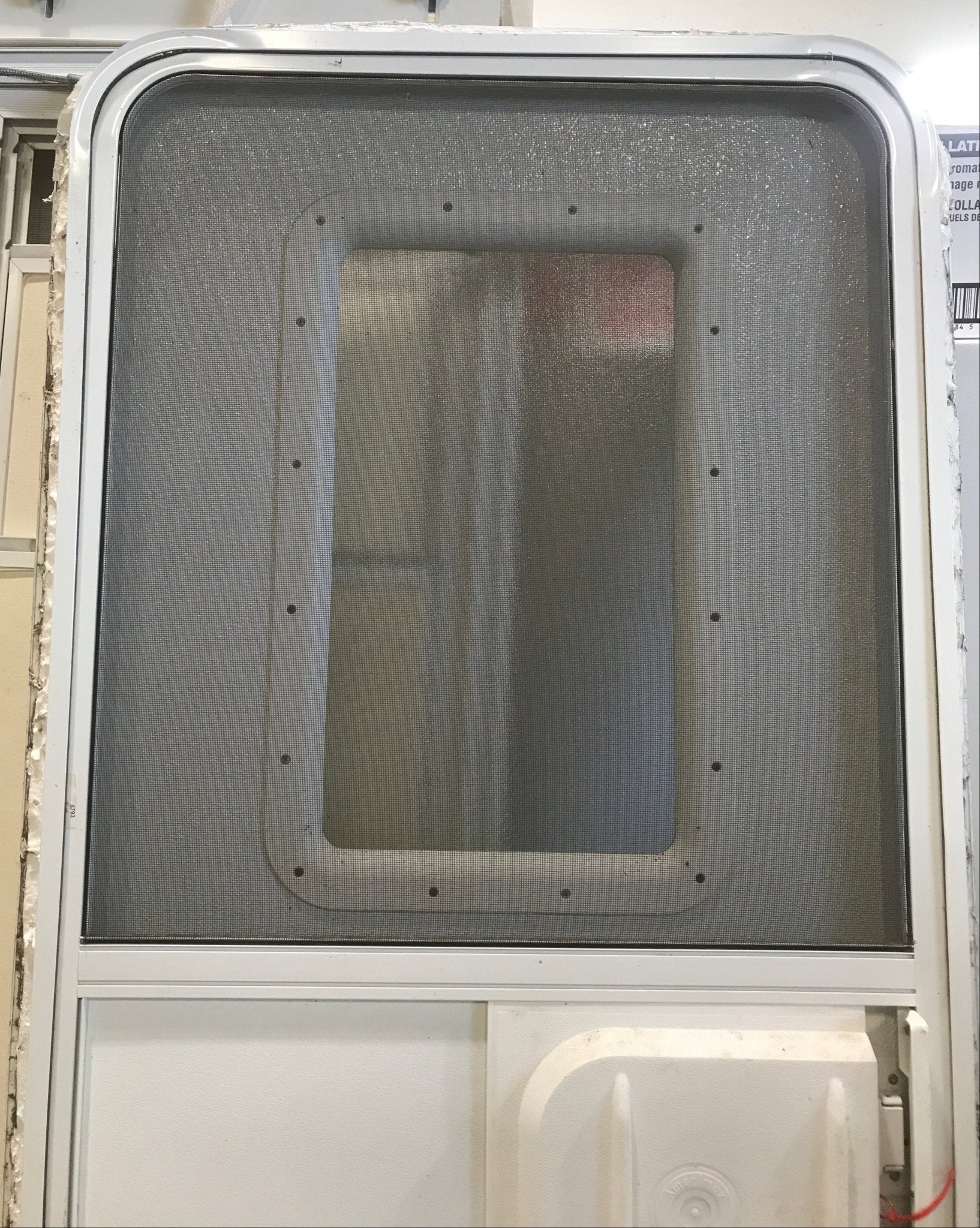 Used RV Radius Entry Door 29 1/2" W x 71 1/2" H - Young Farts RV Parts