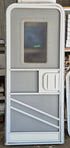 Used RV Radius Entry Door 29 1/2" W x 72" H - Young Farts RV Parts