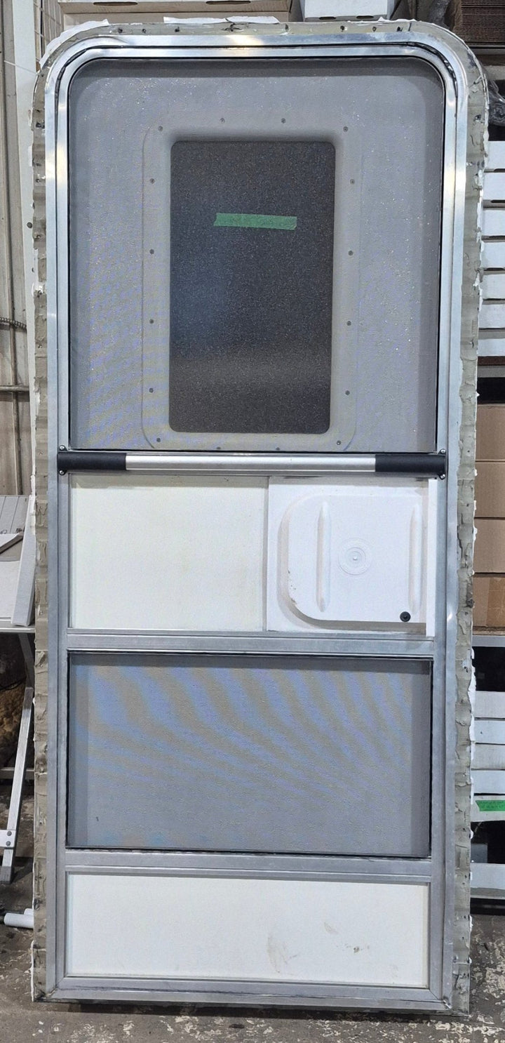 Used RV Radius Entry Door 29 3/4" x 69 5/8" - Young Farts RV Parts