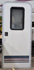 Used RV Radius Entry Door 29 5/8" W x 70" H - Young Farts RV Parts