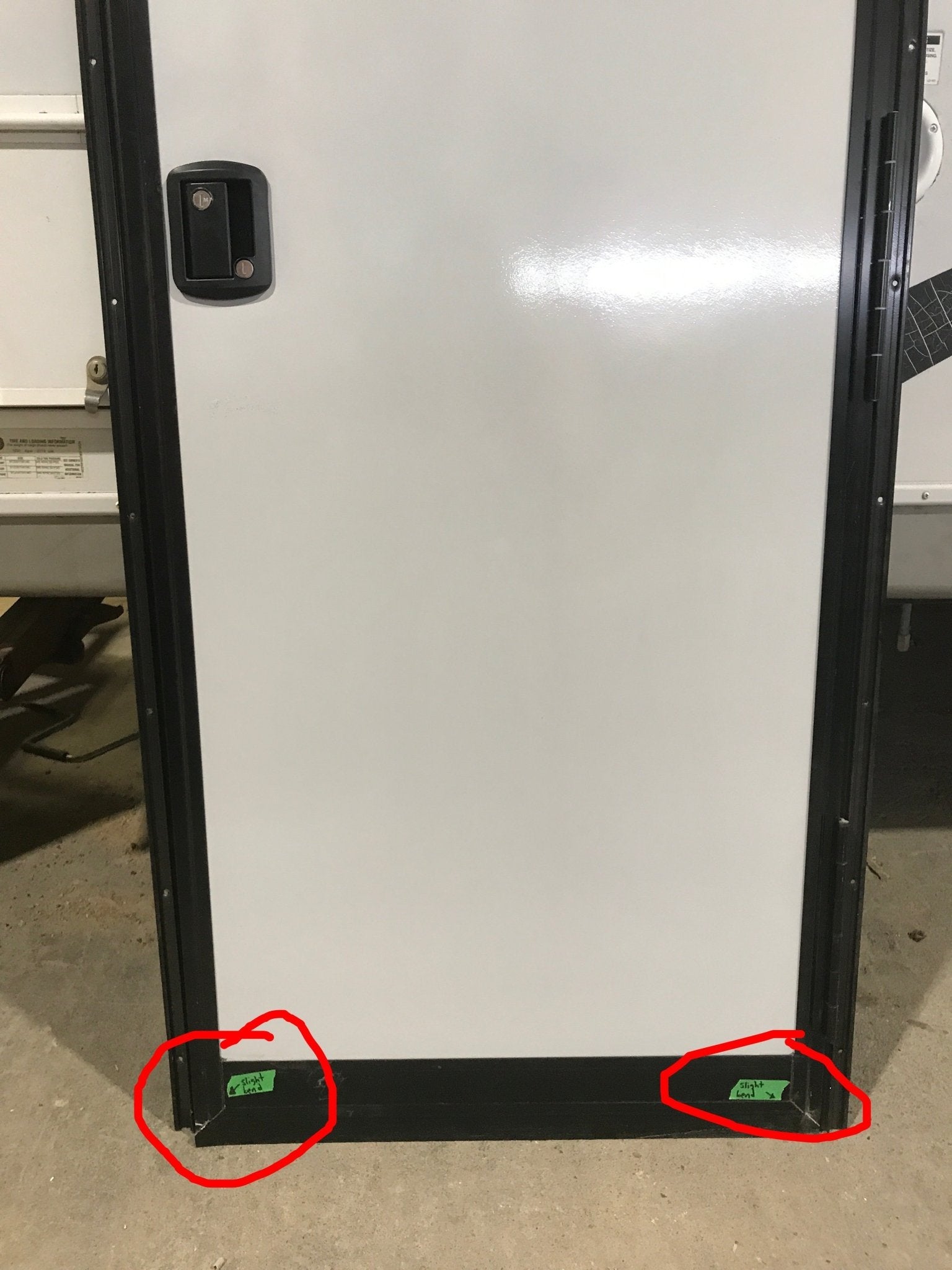 Used RV Radius Entry Door 72