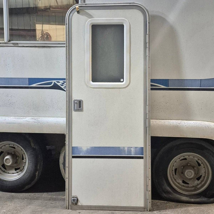 Used RV Radius Entry Door - 72" X 27 1/2" - Young Farts RV Parts