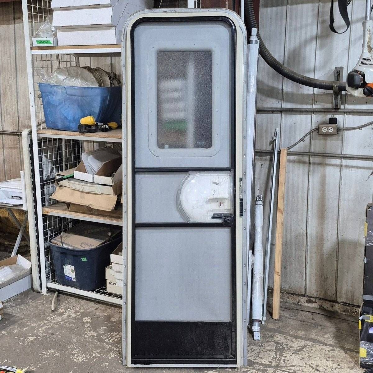 Used RV Radius Entry Door - 75 1/2