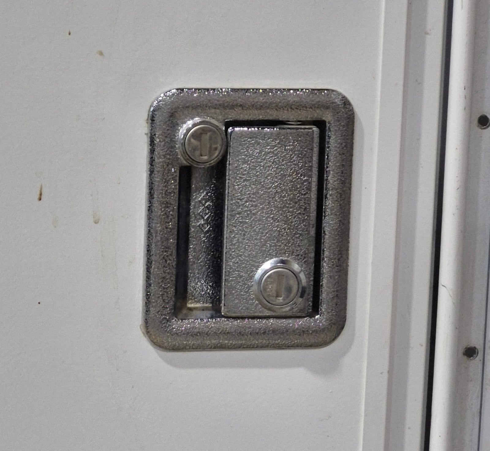 Used RV Radius Toy Hauler Garage Door 35 1/2