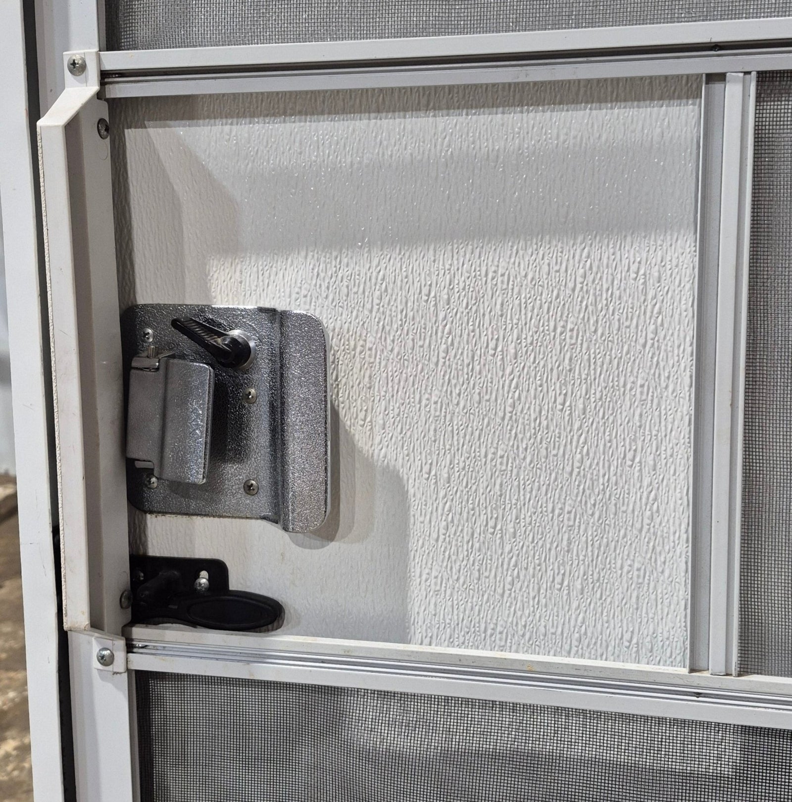 Used RV Radius Toy Hauler Garage Door 35 1/2