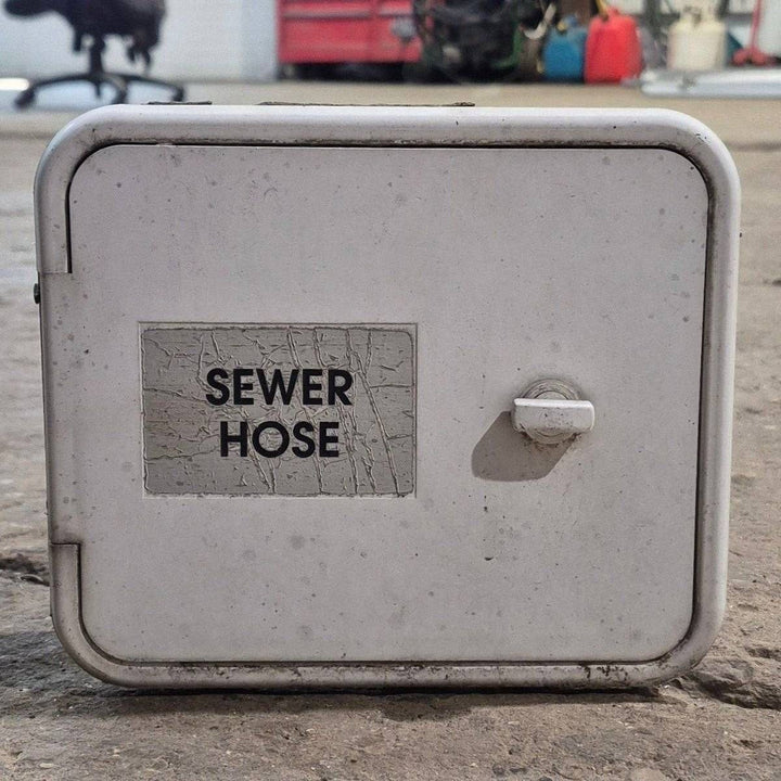 Used RV Sewer Hose Setup - 7 5/8" x 6 5/8" x 26" - Young Farts RV Parts