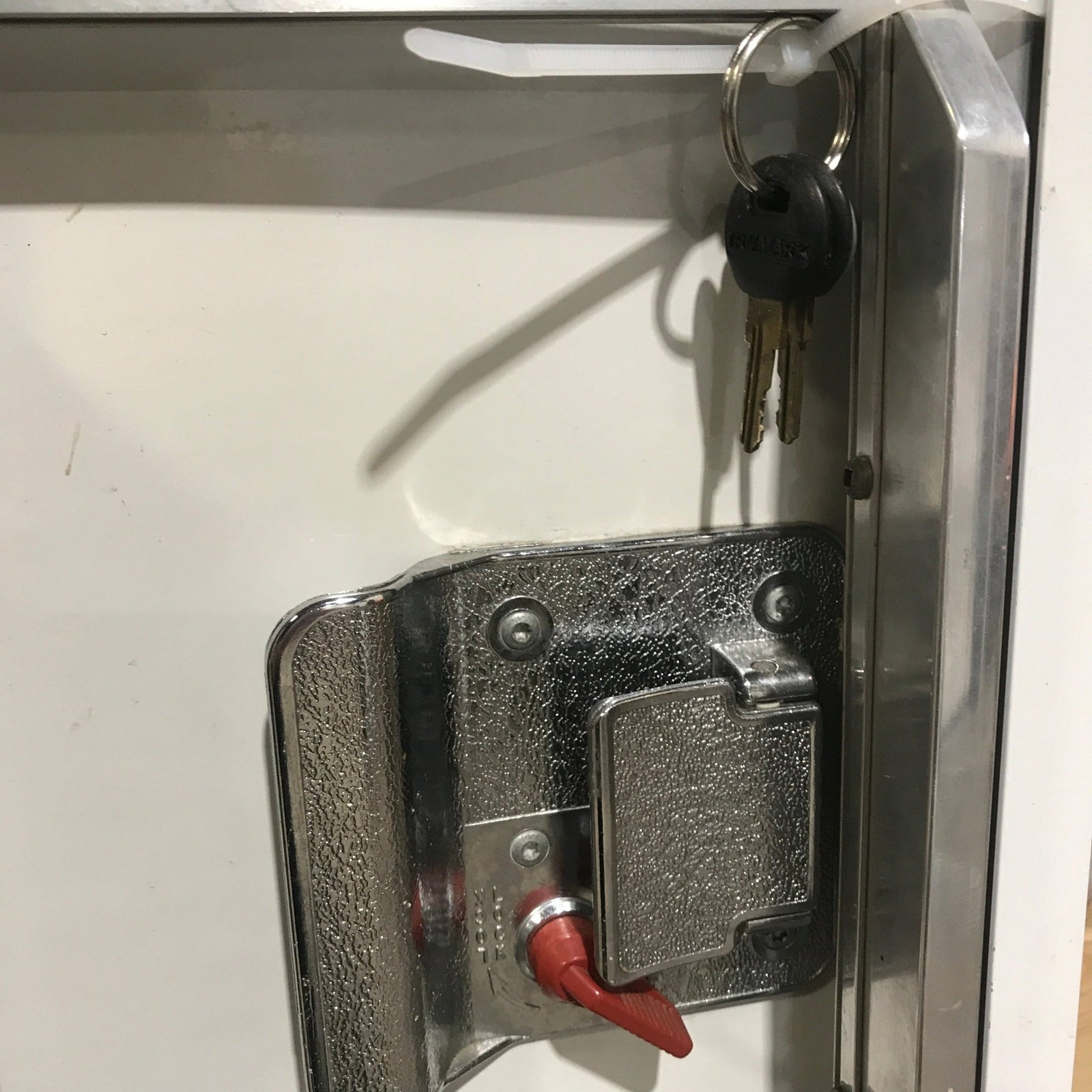 Used RV Square Corner Entry Door 26 3/4