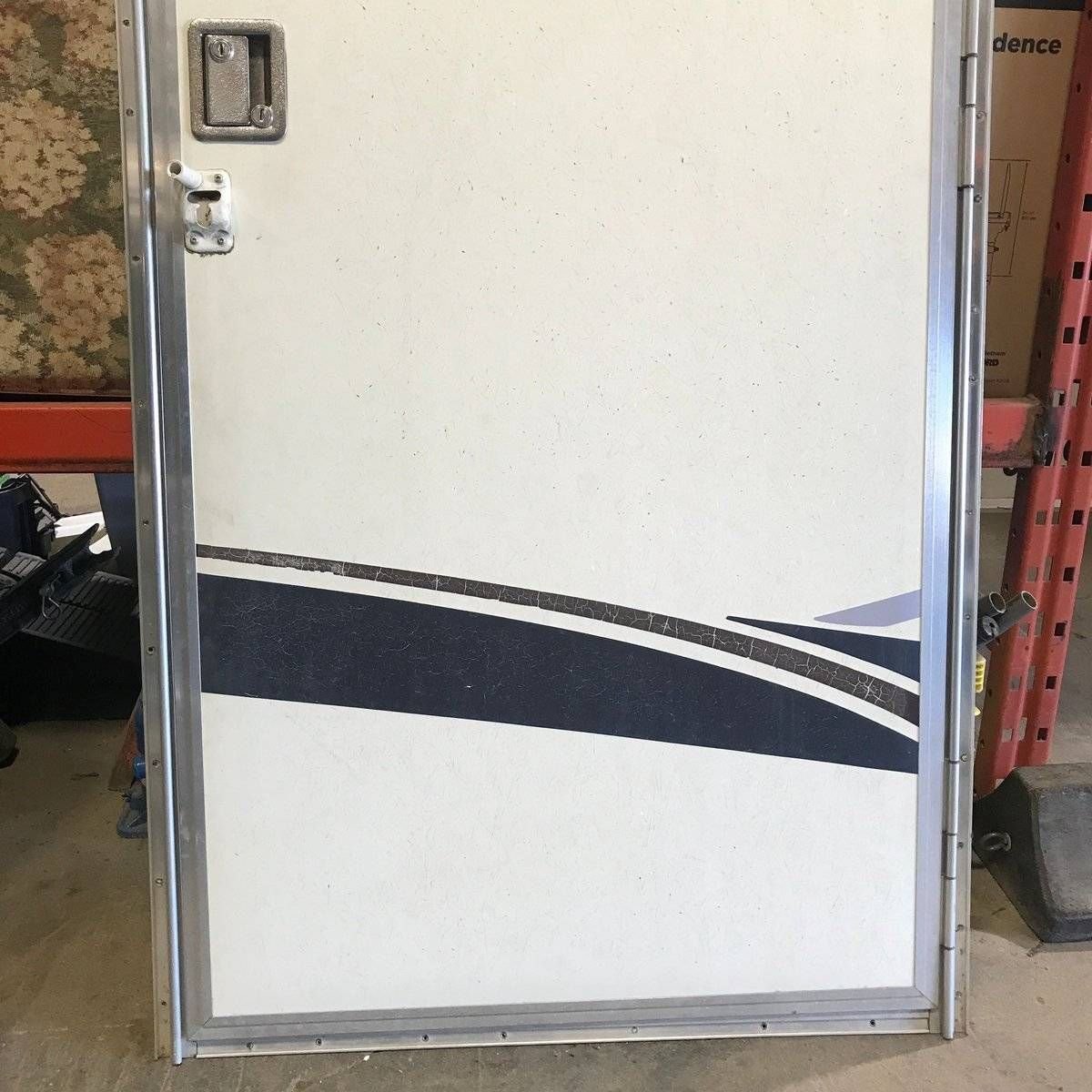 Used RV Square Corner Entry Door - 73 7/8 X 29 1/2 X 2 1/4 - Young Farts RV Parts
