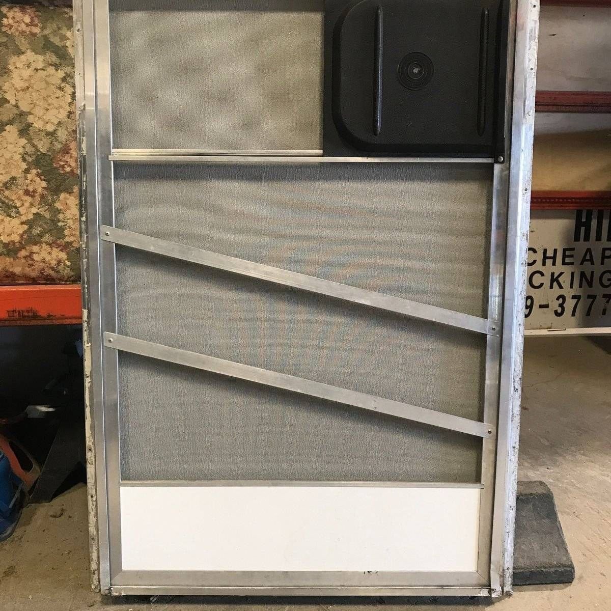Used RV Square Corner Entry Door - 73 7/8 X 29 1/2 X 2 1/4 - Young Farts RV Parts