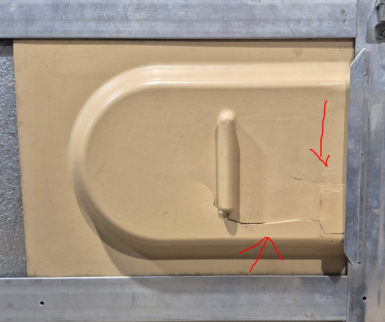 Used RV Square Entry Door 24 1/4