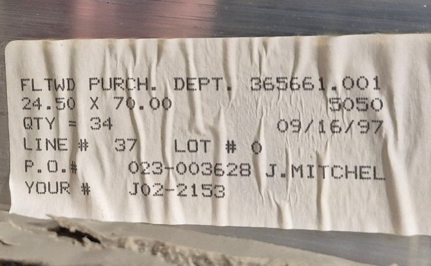 Used RV Square Entry Door 24 1/8" x 69 5/8" - Young Farts RV Parts