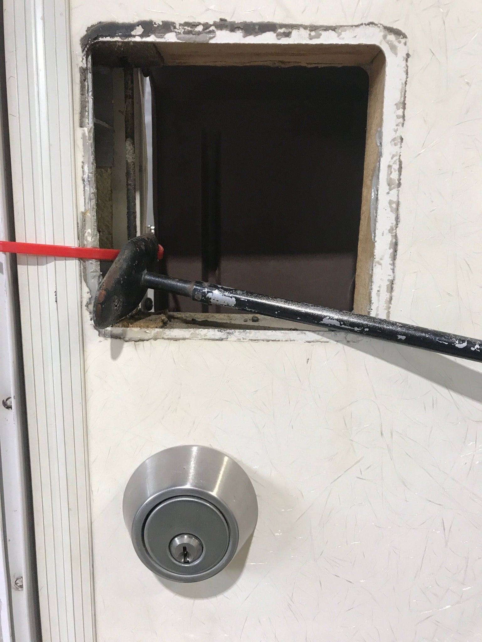 Used RV Square Entry Door 26 1/2" x 77 1/2" - Young Farts RV Parts