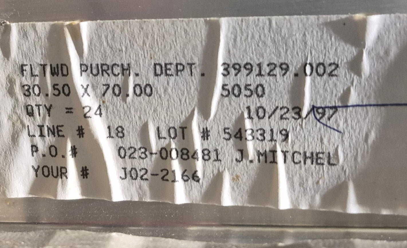 Used RV Square Entry Door 30 1/8