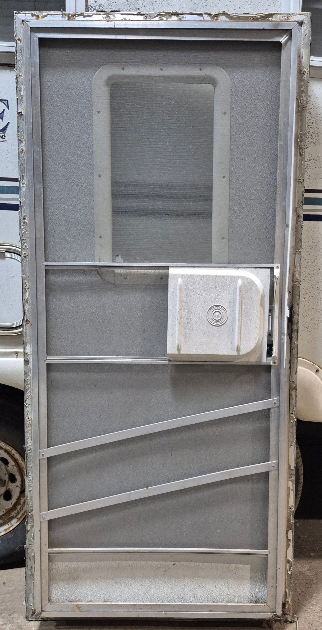 Used RV Square Entry Door 30 1/8" x 69 1/2" - Young Farts RV Parts
